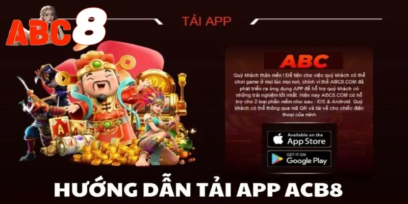 Quy trình tải app ACB8 cho từng hệ điều hành